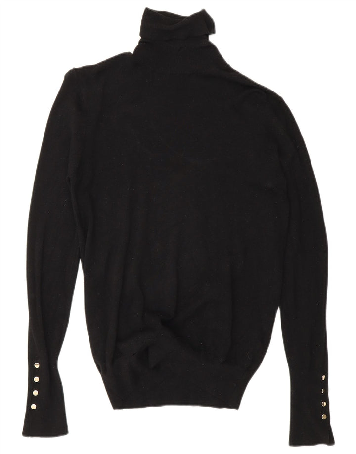 Pulover pentru femei cu gât rulat Zara UK 12 Medium Negru