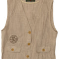 Vestă de damă vintage UK 8 mic bej in