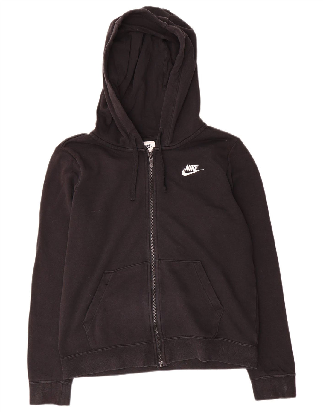 Pulover Nike pentru femei, supradimensionat, cu fermoar, UK 10, negru