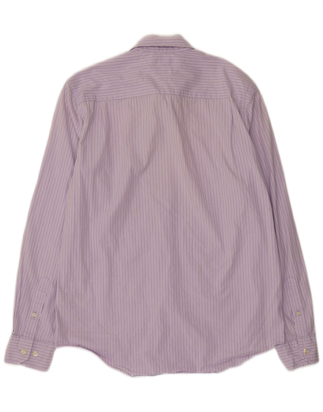 Cămașă personalizată pentru bărbați Tommy Hilfiger, bumbac cu dungi violet mediu