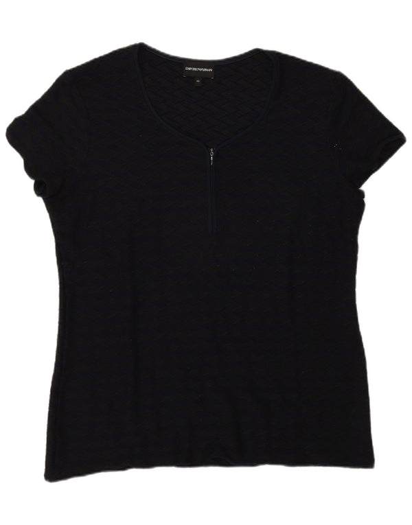 Tricou pentru femei Emporio Armani Top IT 52 2XL Bleumarin Geometric