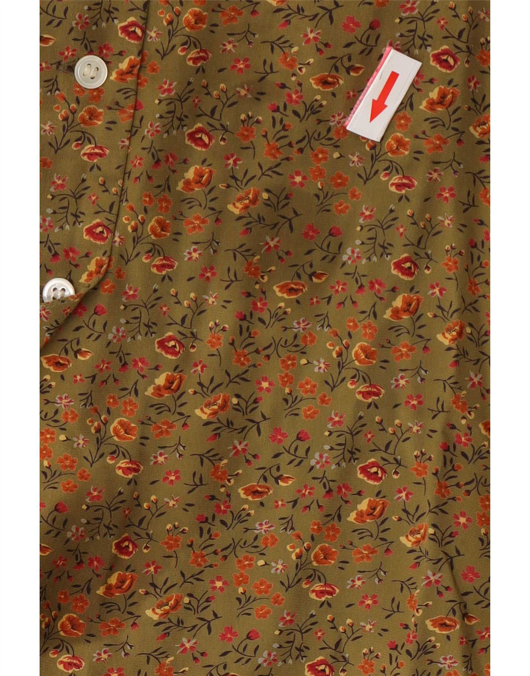 Bluză cămașă pentru femei Balloon EU 38 Medium Khaki Floral Silk