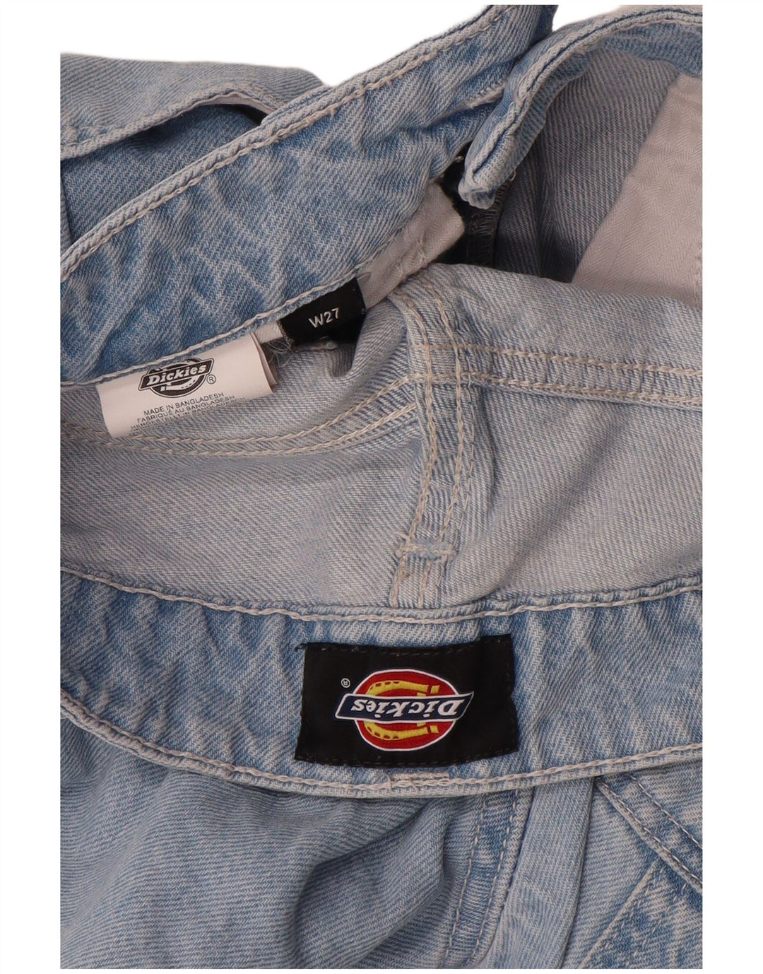 Blugi drepti cargo pentru femei Dickies W27 L28 bumbac albastru