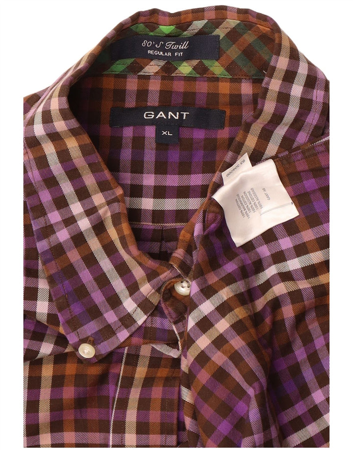Cămașă Gant pentru bărbați, XL, purpuriu, bumbac