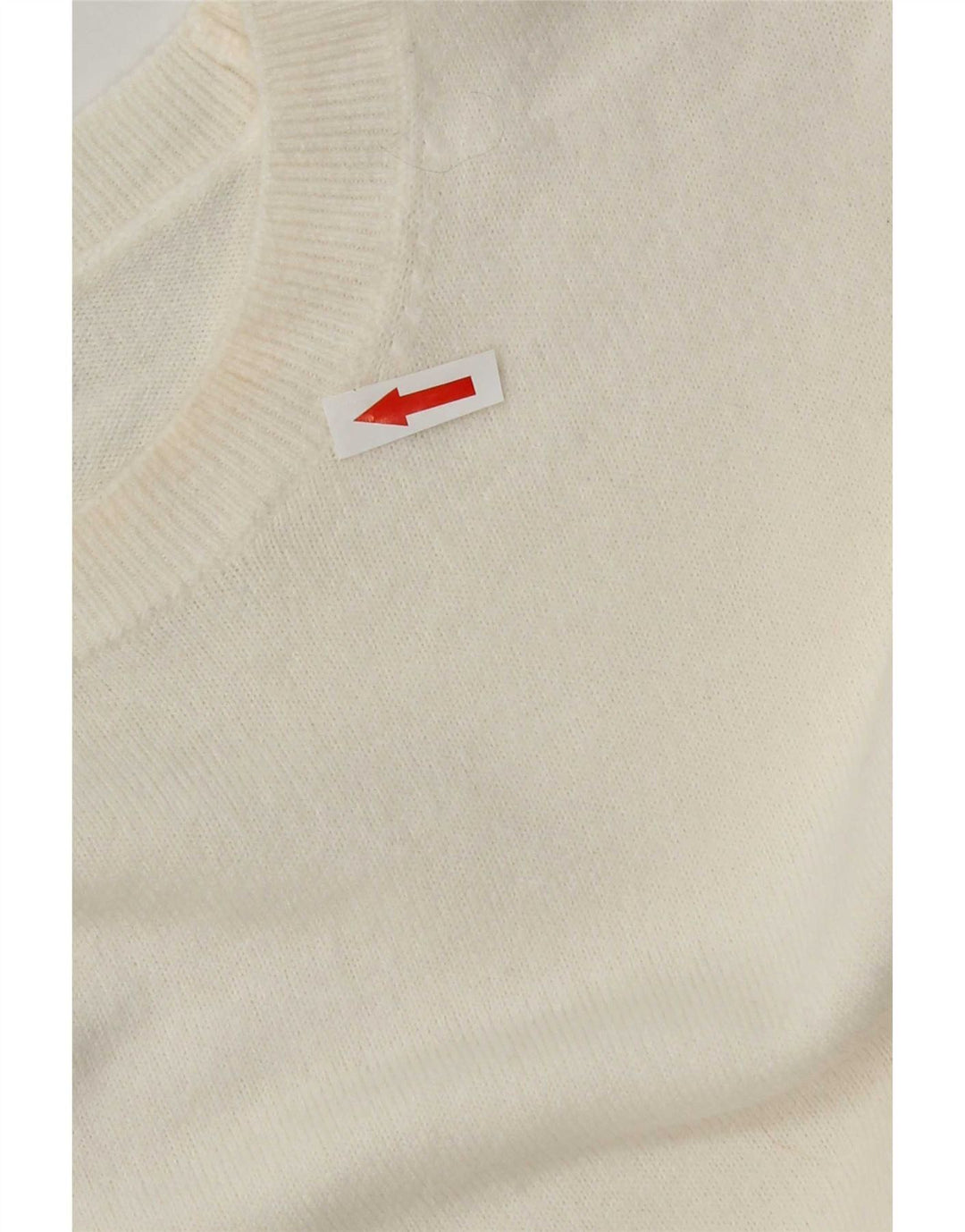 Pulover pentru femei Marks & Spencer cu decolteu triplu UK 14 Medium Off White