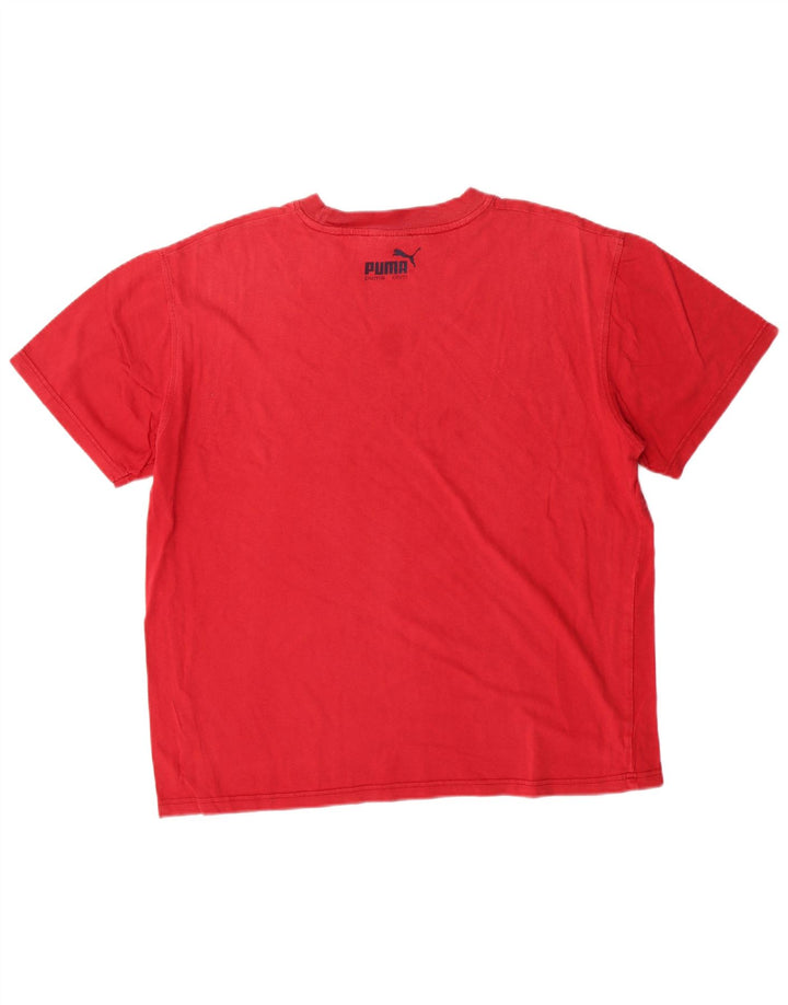 Tricou grafic Puma pentru bărbați Top mare bumbac roșu