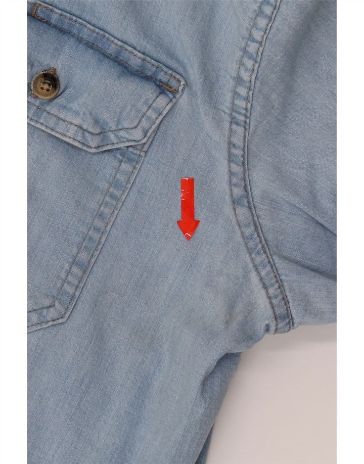 WRANGLER Mens Denim Shirt Medium Blue Cotton Vintage Wrangler and Second-Hand Wrangler from Messina Hembry 