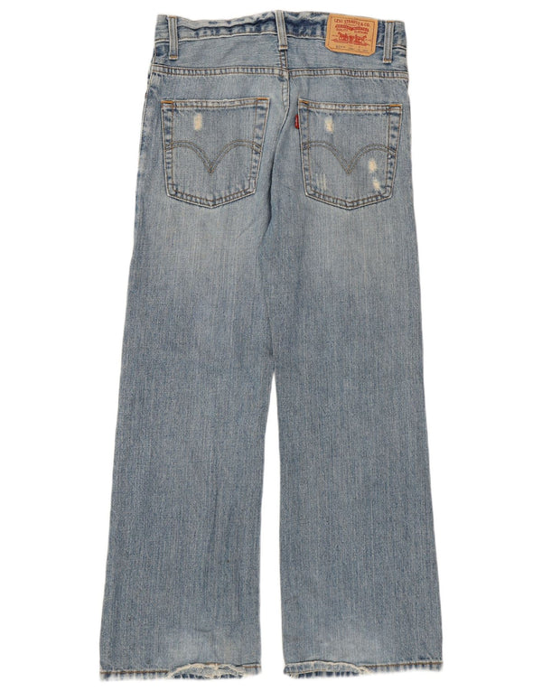 Jeans Levi's 527 Distressed Bootcut Mărimea 12 Medium W28 L27 Albastru