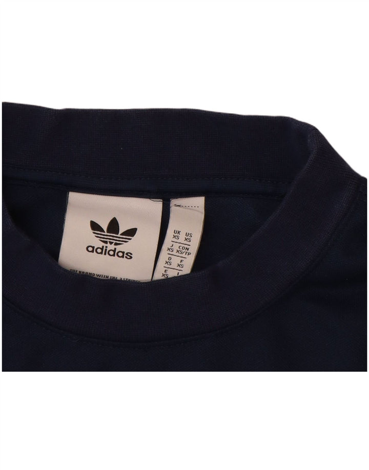 Hanorac grafic pentru bărbați ADIDAS Pulover XS Bumbac bleumarin