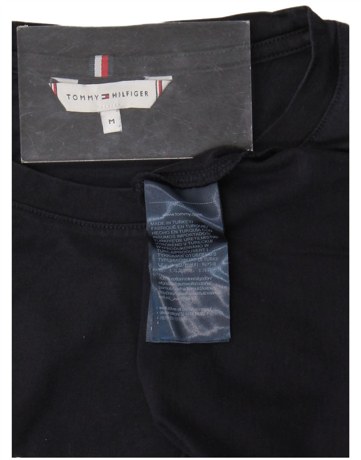 TOMMY HILFIGER Tricou cu grafic pentru femei Top UK 12 Medium Bleumarin Bumbac