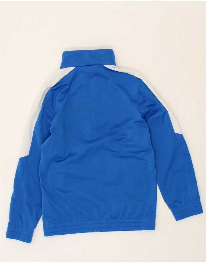 PUMA Boys Tracksuit Top Jacket 7-8 Years Blue Colourblock Polyester Vintage Puma and Second-Hand Puma from Messina Hembry 