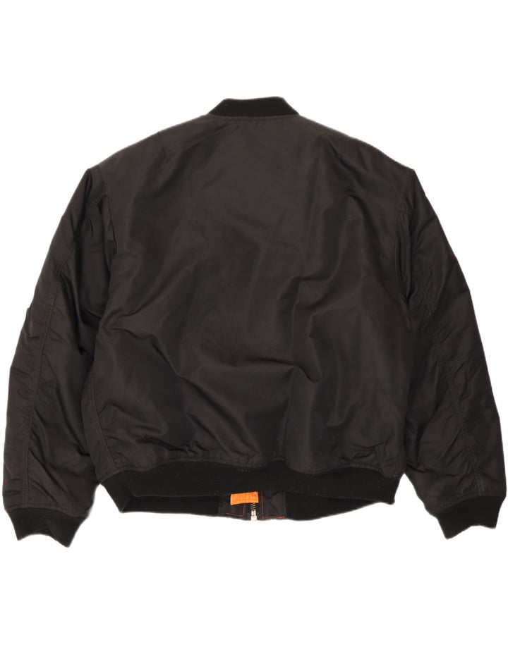 Jachetă Bomber Vintage pentru bărbați IT 52/54 XL Nylon negru