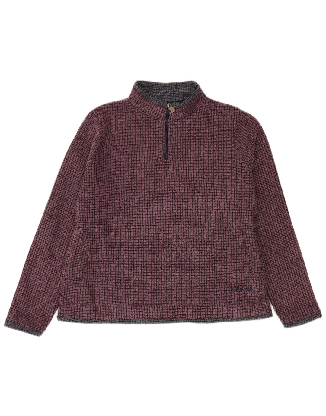 Pulover pentru femei Weird Fish cu fermoar și gât UK 18 XL Poliester violet