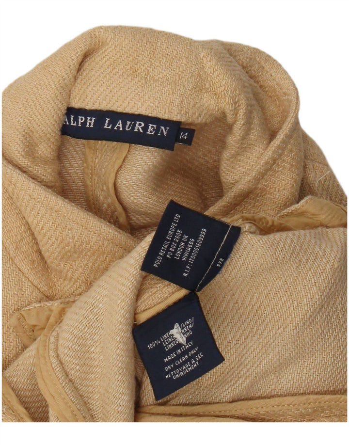 Jachetă pentru băieți Ralph Lauren cu 3 nasturi, 13-14 ani, in bej