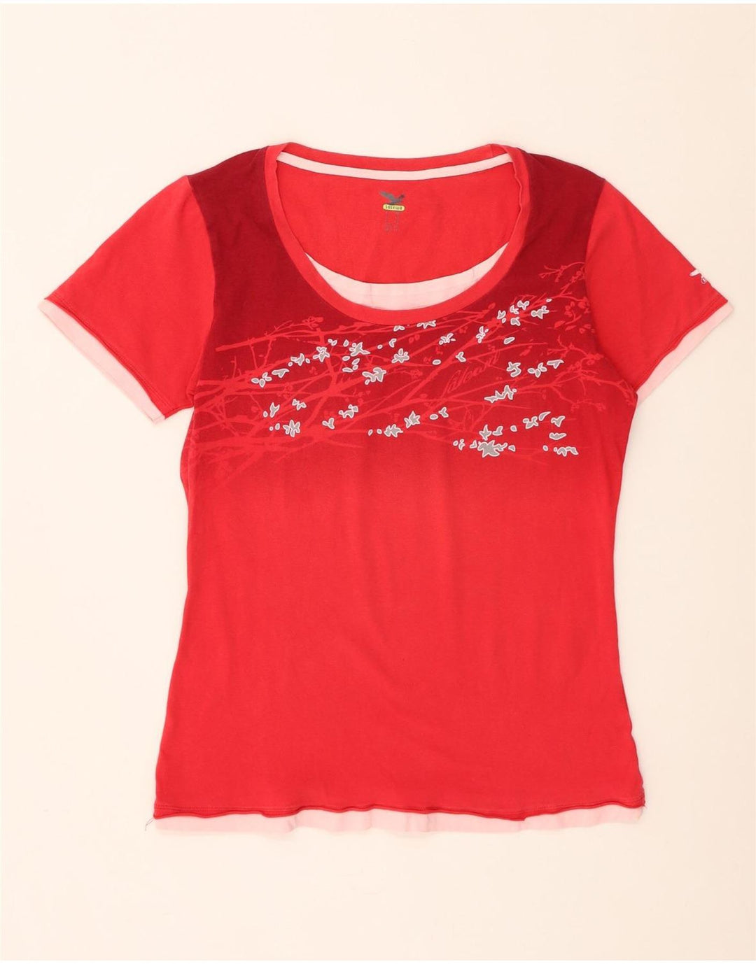 SALEWA Tricou pentru femei Top UK 14 Medium Red Floral