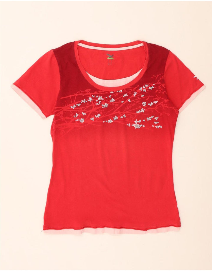 SALEWA Tricou pentru femei Top UK 14 Medium Red Floral