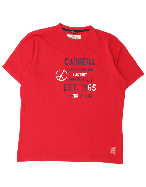 Tricou grafic pentru bărbați Carrera Top XL Bumbac roșu