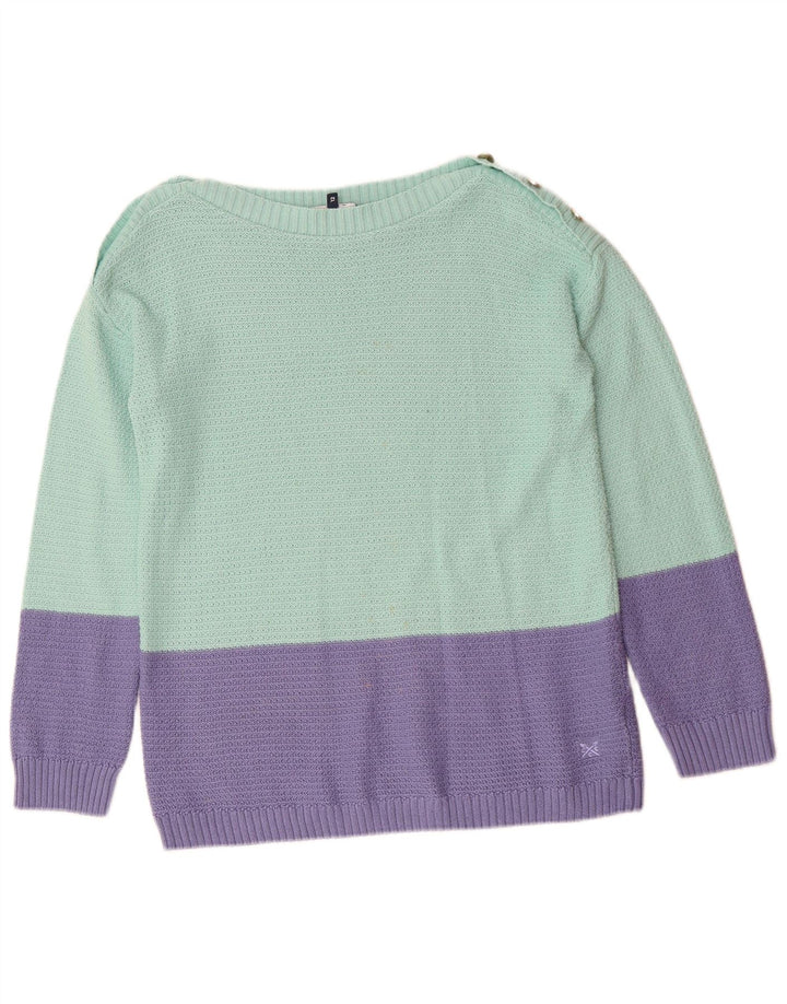 Crew Clothing Pulover pentru femei cu gât de barcă UK 12 Medium Green