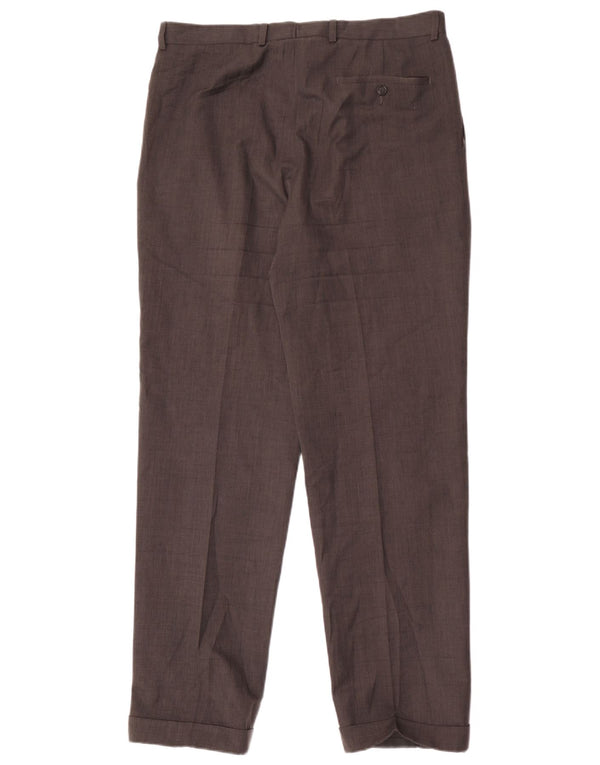 Pantaloni de costum pentru bărbați Marks & Spencer L34 L33 poliester gri