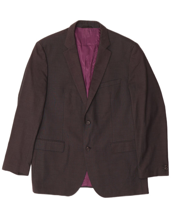 Blazer pentru bărbați Hugo Boss cu 2 nasturi EU 54 2XL Lână gri