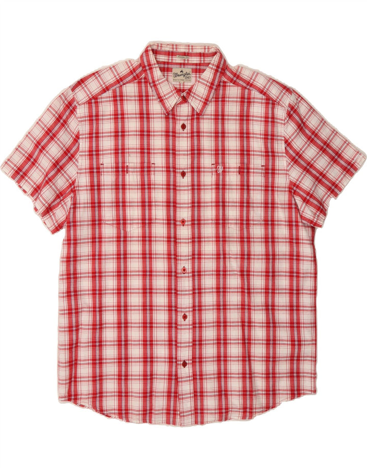 WRANGLER Mens Shirt XL Red Check Cotton Vintage Wrangler and Second-Hand Wrangler from Messina Hembry 