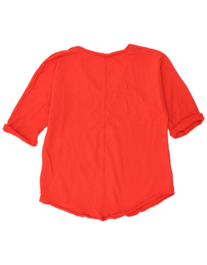Marks & Spencer Femei Per Una Oversized Top cu mâneci 3/4 UK 10 Small Red