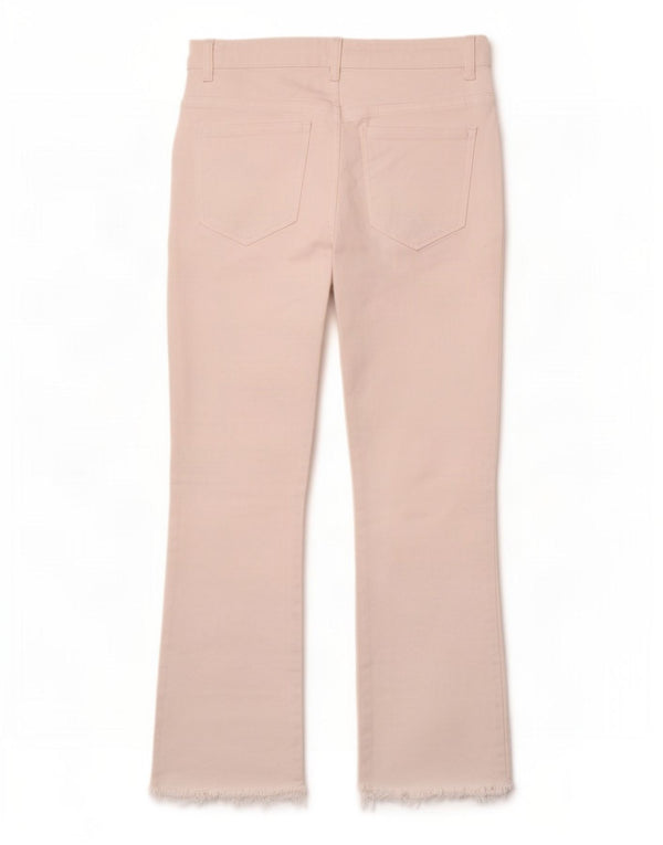 Blugi Zara Femei Crop Bootcut EU 38 Mici L28 L26 Bumbac alb