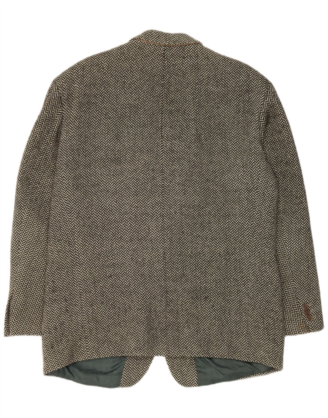 Blazer pentru bărbați Hugo Boss cu 2 nasturi EU 56 3XL Black Herringbone