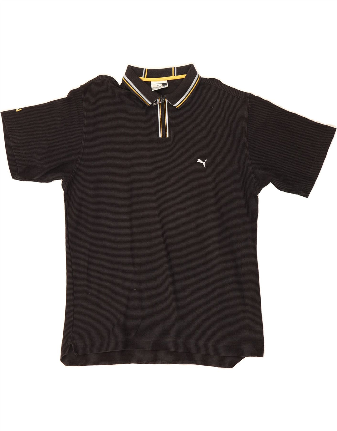 PUMA Mens Polo Shirt 2XL Black Cotton Vintage Puma and Second-Hand Puma from Messina Hembry 