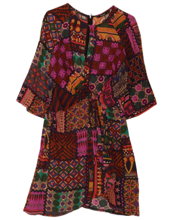 Rochie de bază Desigual pentru femei cu mâneci 3/4 EU 38 Medium Multicolor Boemă