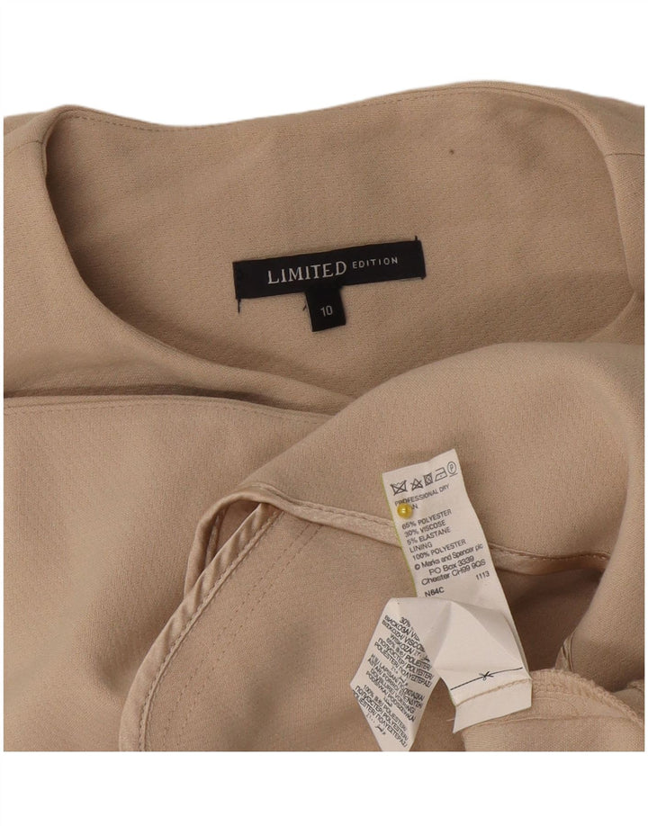Jachetă pentru femei Marks & Spencer cu paragate fără mâneci, UK 10, Bej mic