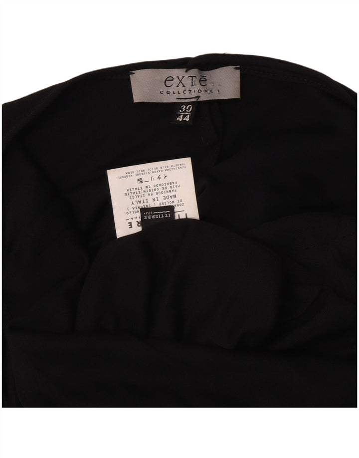 Rochie Exte pentru femei Maxi pe un umăr IT 44 Medium Black Viscose
