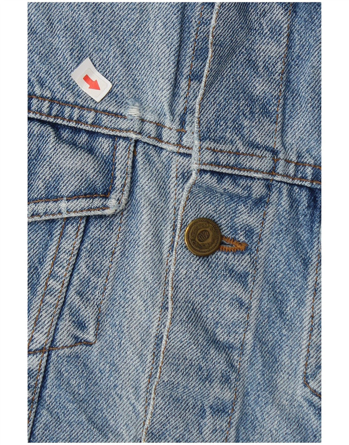 Jachetă Benetton Băieți Denim 7-8 Ani Mare Bumbac Albastru