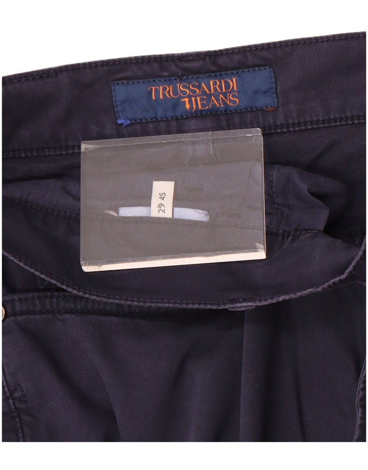 Pantaloni casual drepti TRUSSARDI pentru femei W29 L28 bleumarin