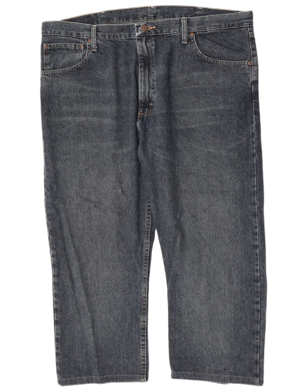 Blugi drepti pentru bărbați Wrangler W40 L23 bumbac bleumarin