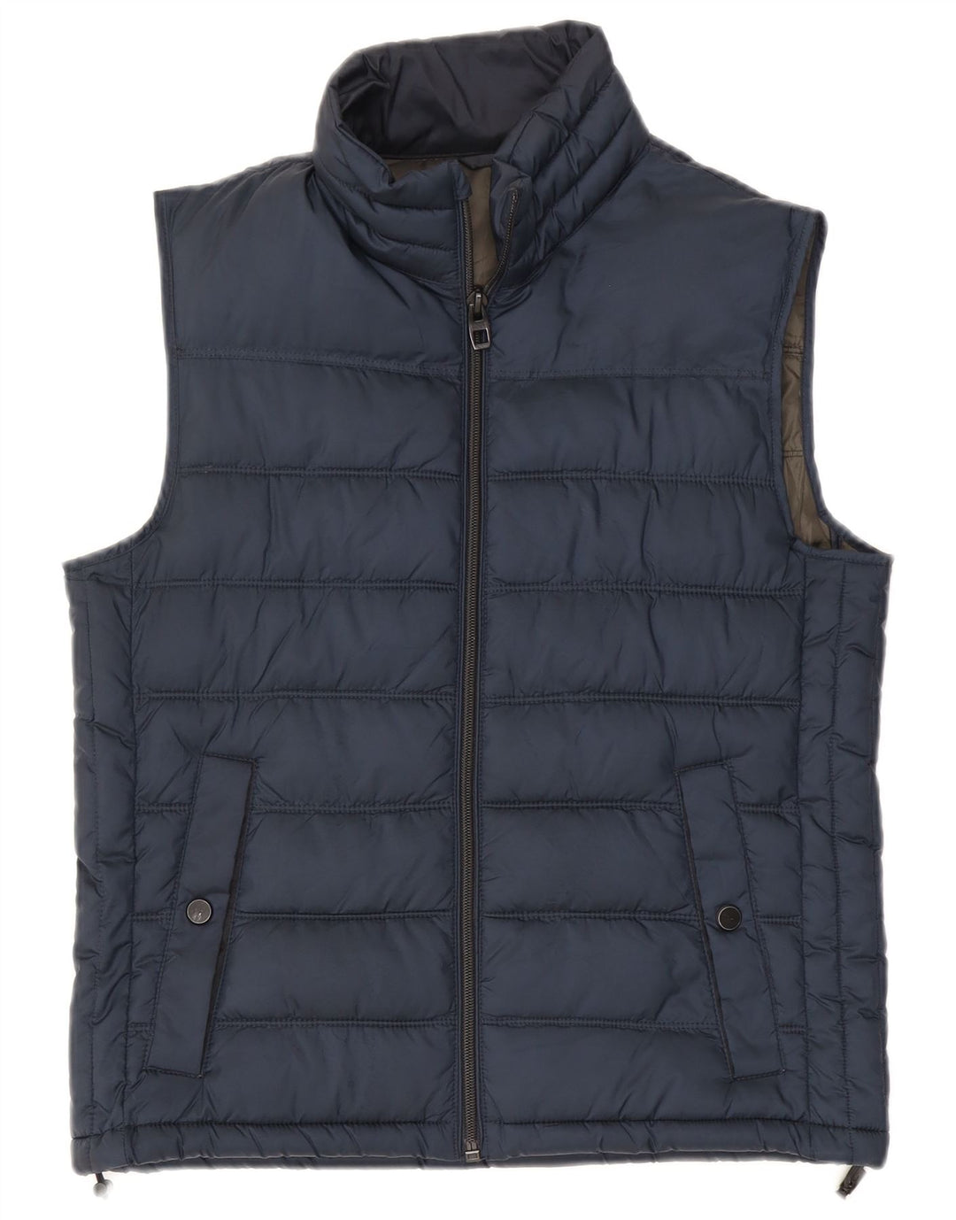 Gilet căptușit pentru bărbați Zara UK 38 Medium Bleumarin Poliester