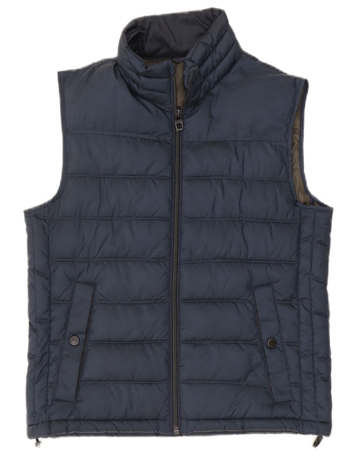 Gilet căptușit pentru bărbați Zara UK 38 Medium Bleumarin Poliester