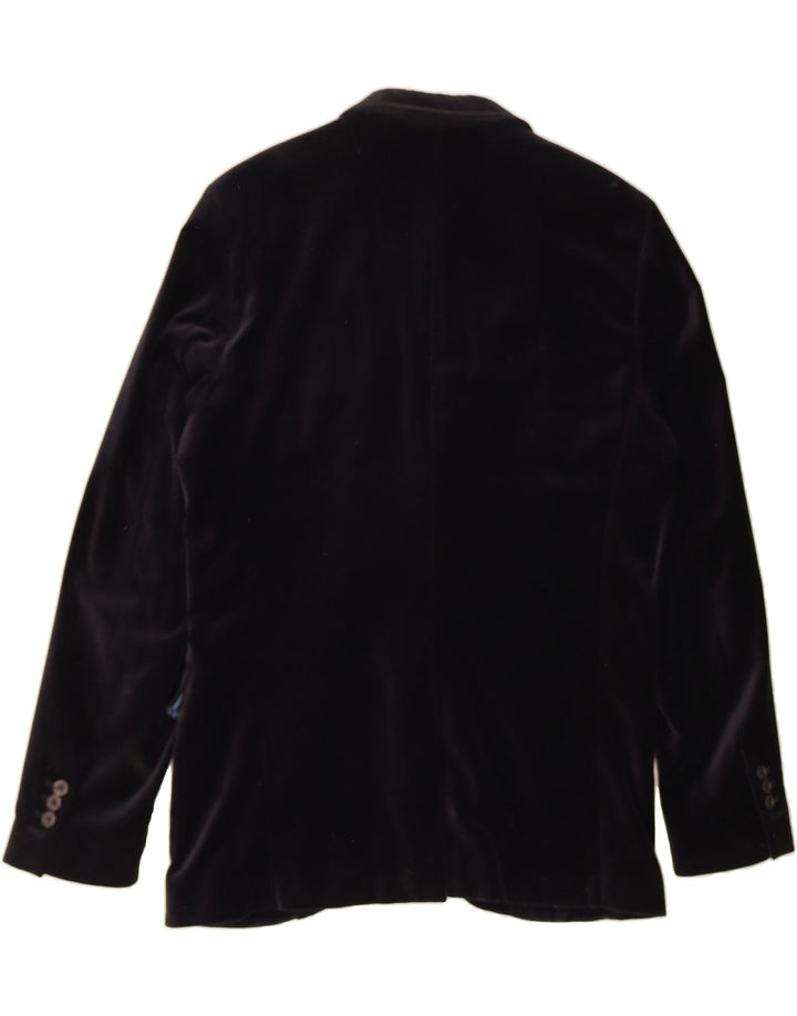 SCOTCH & SODA Jachetă pentru bărbați din catifea cu 2 nasturi, IT 52 XL, bumbac negru