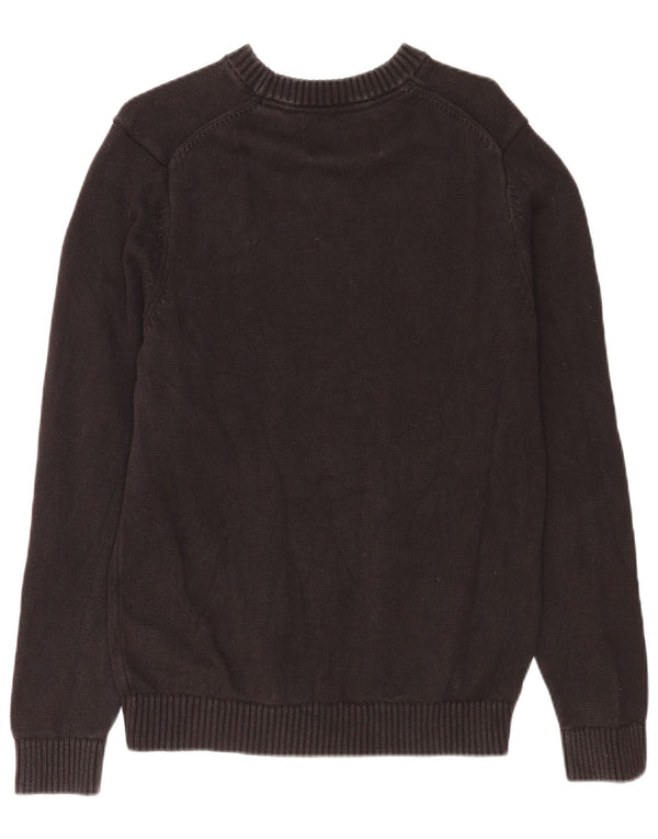 Pulover Calvin Klein Jeans pentru bărbați cu gât crew pulover mediu negru clasic
