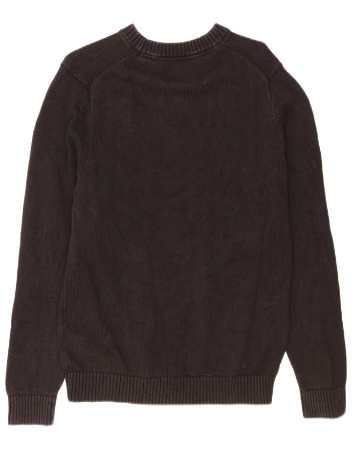 Pulover Calvin Klein Jeans pentru bărbați cu gât crew pulover mediu negru clasic