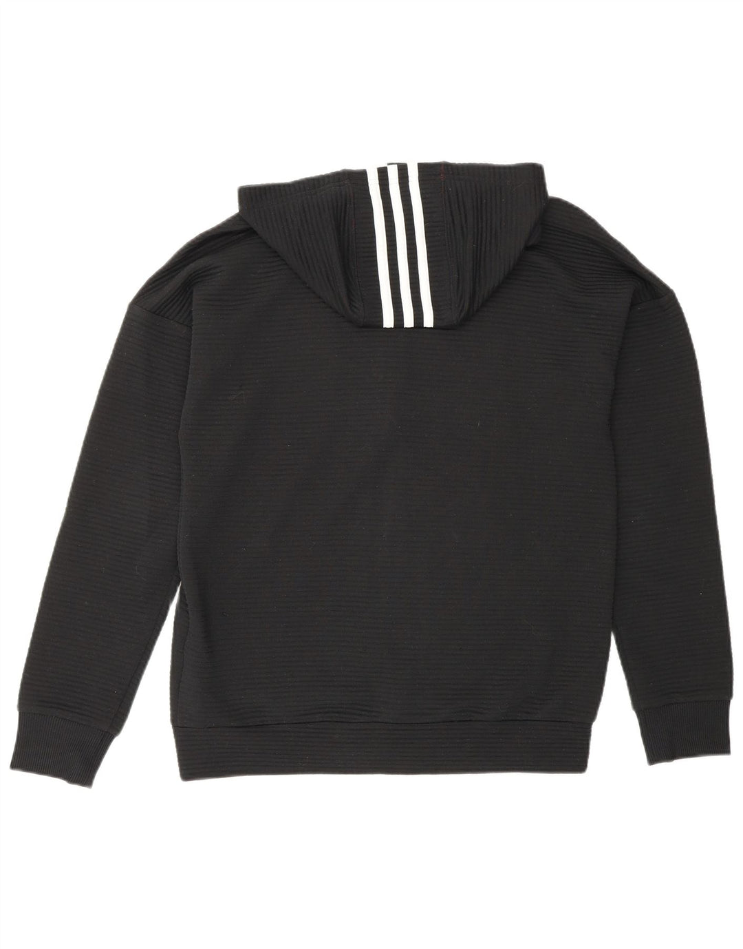 Pulover Adidas pentru băieți, cu fermoar, 13-14 ani, poliester negru