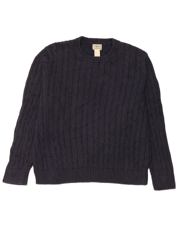 L.L.Bean Pulover supradimensionat pentru femei cu gâtul turnat Marea Britanie 16, mare, bleumarin