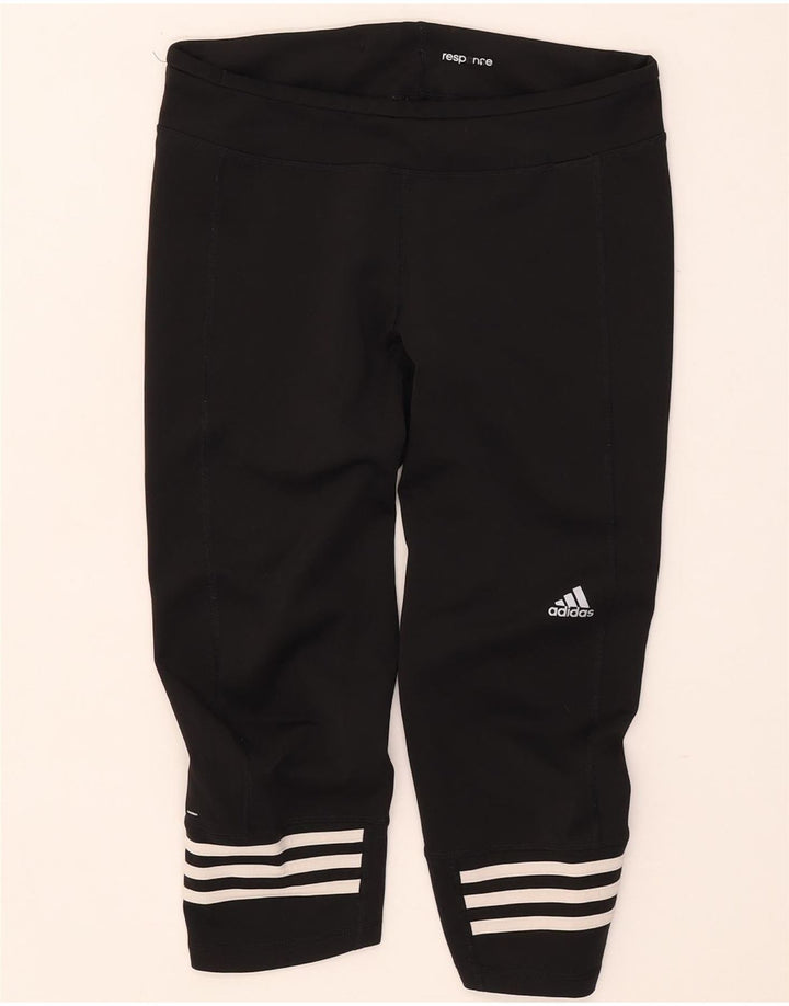 Leggings Adidas Climalite Capri pentru femei UK 12/14 Poliester mediu negru