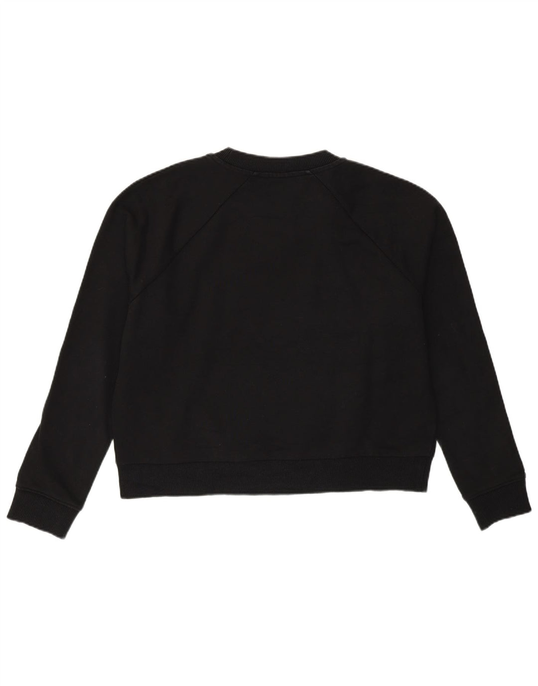 Pulover supradimensionat Vans Crop Graphic pentru femei UK 14 Medium Negru