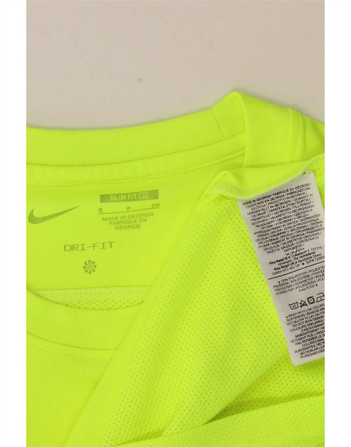 Tricou subțire Nike Dri Fit pentru bărbați Top mic, verde, poliester
