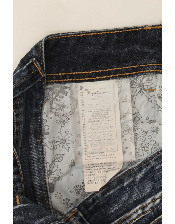 PEPE Jeans Womens Loose W31 L34 Blue Bumbac