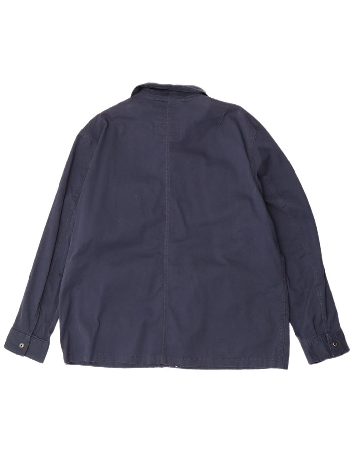 Cămașă pentru bărbați Marks & Spencer, 3XL, bumbac bleumarin