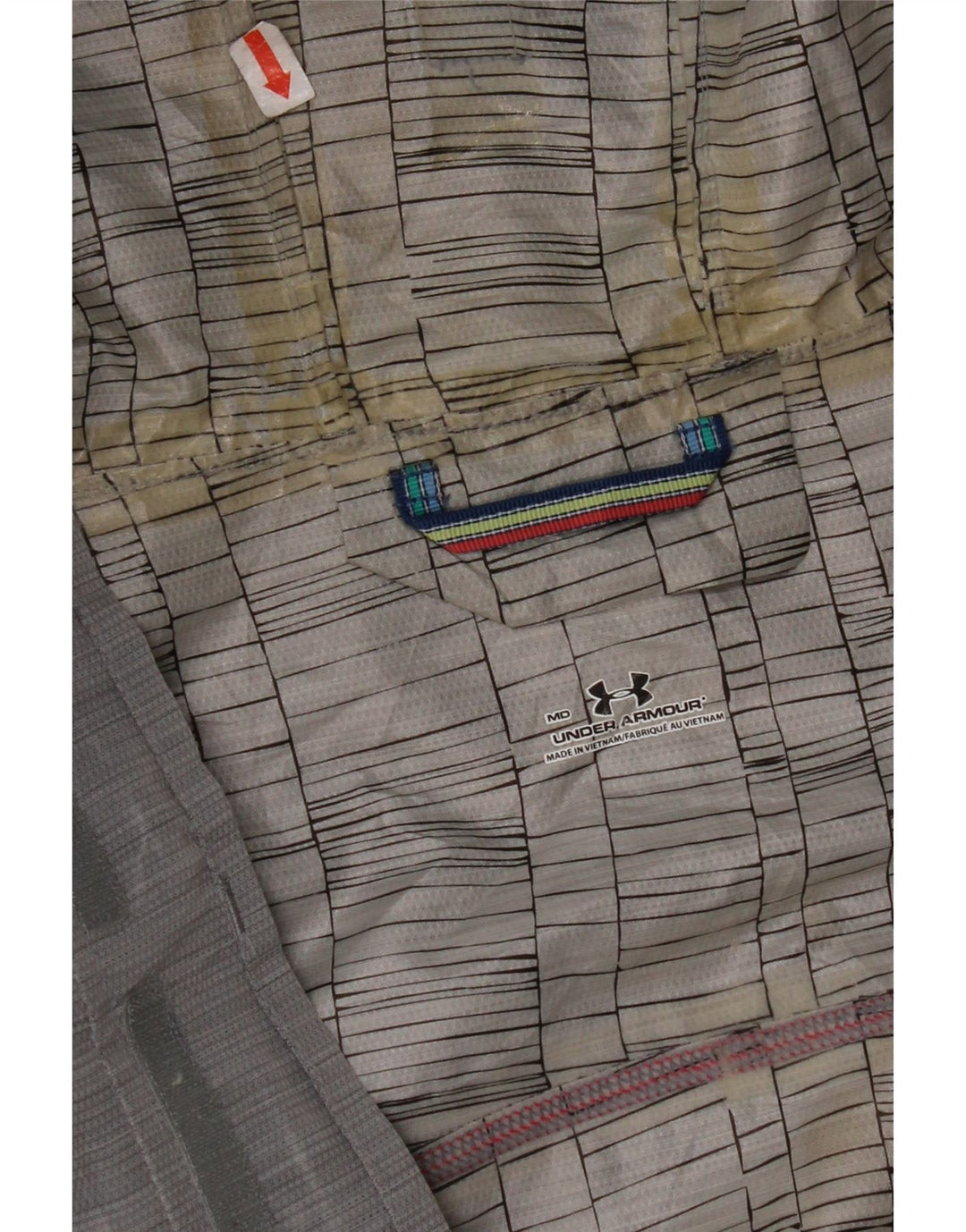 Jachetă de ploaie cu glugă pentru bărbați UNDER ARMOUR UK 38 Medium Gri Poliester