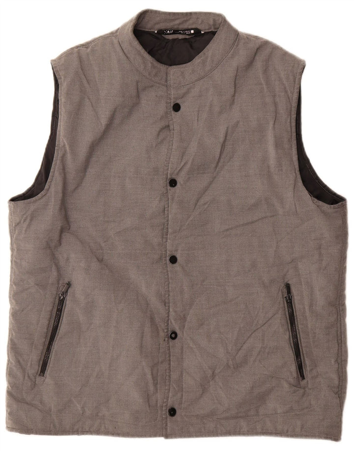 Gilet căptușit pentru bărbați Zara UK 42 XL poliester gri