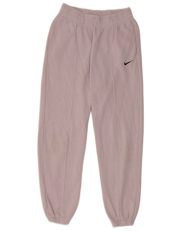 Pantaloni de trening Nike pentru femei Joggeri UK 10 Bumbac violet mic